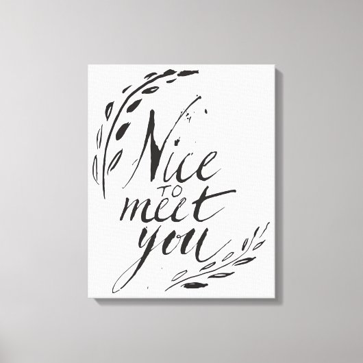Toile Heureux de vous rencontrer (Recto)