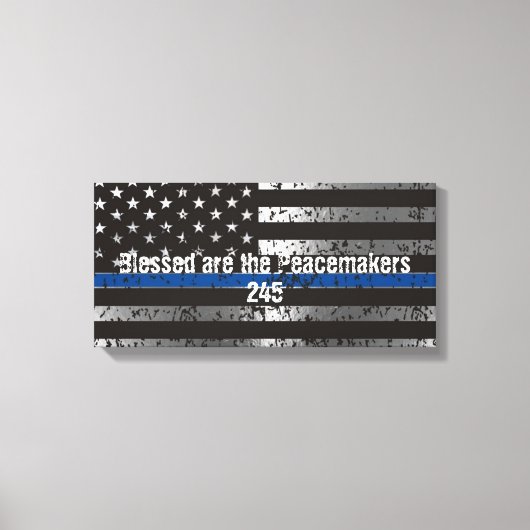 Toile Heureux les concierges avec numéro d'insigne (Recto)