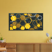 Toile HexaFlux : Flux Hexagonal futuriste (Insitu(Salon))