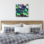 Toile Hexagon abstrait (Insitu(Chambre))