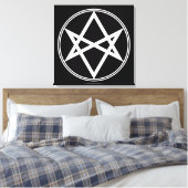 Toile Hexagramme unicoural blanc tombé (Insitu(Chambre))