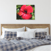 Toile Hibiscus en rouge (Insitu(Chambre))