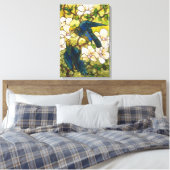 Toile Hibiscus et perroquets Fenêtre en verre tendu (Insitu(Chambre))