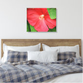 Toile Hibiscus Flower Bright Magenta (Insitu(Chambre))