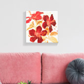 Toile Hibiscus flower - watercolor paint (Insitu(Salon))
