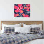 Toile Hibiscus Tropical Fleurs été Design (Insitu(Chambre))