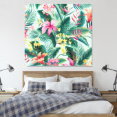 Toile Hibiscus tropicaux : Motif Floral sans joint (Insitu(Chambre))