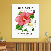 Toile Hibiscus Vintage Seed Packet (Insitu(Salon))