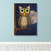 Toile hibou (Insitu (Plancher de Bois))