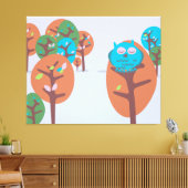 Toile Hibou somnolent (Insitu(Salon))