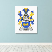Toile Hickey Family Crest (Insitu (Plancher de Bois))