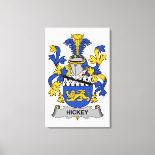 Toile Hickey Family Crest