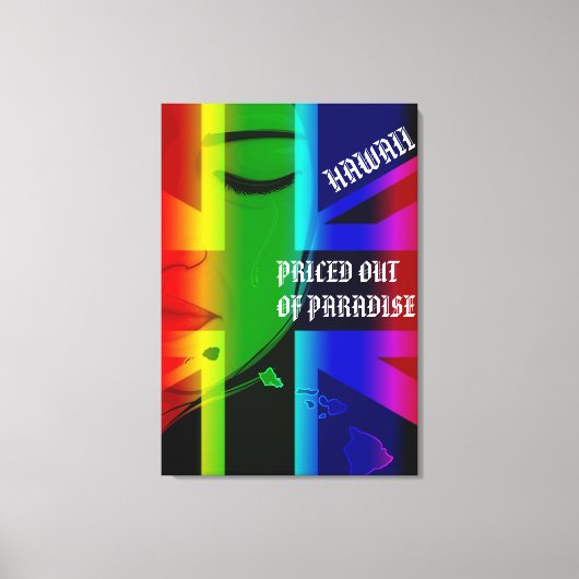 Toile HIFlagIslands PRICED SORTE DE PARADISE CRYING WAHI (Recto)