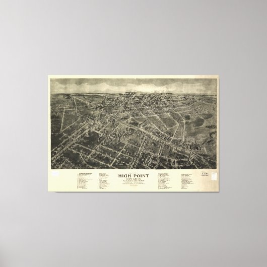 Toile High Point, Caroline du Nord (1913) (Recto)