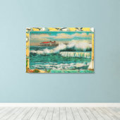 Toile High Tide à Long Beach, Californie (Insitu (Plancher de Bois))