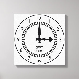 Toile Highbury Horloge Fin 15h Début Gunners