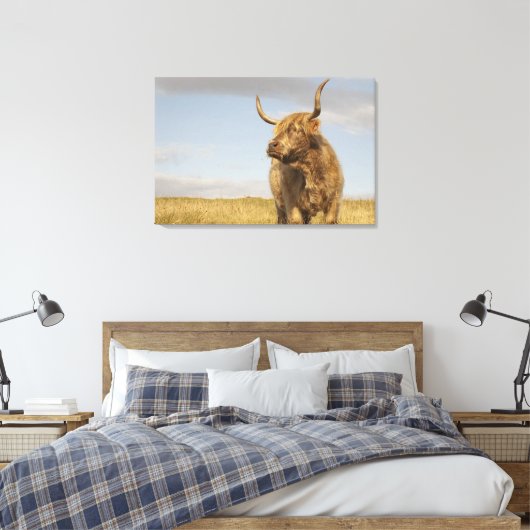 Toile Highland Cow (Insitu(Chambre))