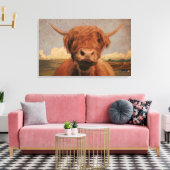 Toile Highland Cow (Insitu(Salon))