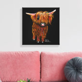Toile HiGHLaND CoW PRiNT ‘ PoRiDGe ‘ SHiRLeY MacARTHuR (Insitu(Salon))