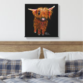Toile HiGHLaND CoW PRiNT ‘ PoRiDGe ‘ SHiRLeY MacARTHuR (Insitu(Chambre))