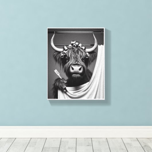 Toile Highland Heifer (Insitu (Plancher de Bois))