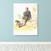 Toile Highland Shepherd, du "Costume de Grande-Bretagne" (Insitu (Plancher de Bois))