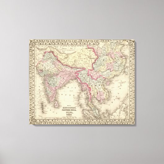 Toile Hindoostan, Inde, Chine, Tibet 2 (Recto)