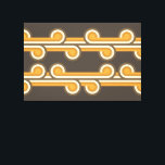 Toile Hip Abstrait Wave Curls Fusion Industrielle Art<br><div class="desc">De beaux cercles géométriques de curling contemporains sienna terre cuite orange, jaune foncé et marron façonnent le motif de l'art. Elégant, élégant et éclectique design minimalisme pour le décorateur artistique, décorateur artistique, branché populaire, style d'art rétro vintage ou abstrait amateur de motifs géométriques numériques. Associez ce design à vos couleurs...</div>