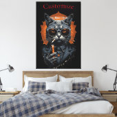 Toile Hip Cat cool Thunder_Cove (Insitu(Chambre))