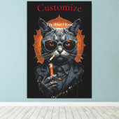 Toile Hip Cat cool Thunder_Cove (Insitu (Plancher de Bois))
