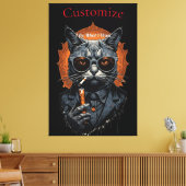 Toile Hip Cat cool Thunder_Cove (Insitu(Salon))