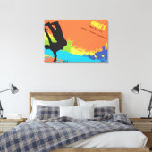 Toile HIP HOP DANCE Bar Bat mitzvah Connexion Bureau (Insitu(Chambre))