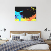 Toile HIP HOP DANCE Bar Bat mitzvah Connexion Bureau (Insitu(Chambre))