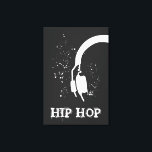 Toile Hip hop effet inverse graphique Abstrait casque<br><div class="desc">J'allais dans les studios d'enregistrement avec mon mari et j'ai même eu la chance d'utiliser la cabine de son, nous aimons l'hip hop et la musique. J'ai conçu cette image casque abstraite avec un studio d'enregistrement en tête sur toile enveloppée. Vous pouvez customiser le texte comme vous le souhaitez. Je...</div>