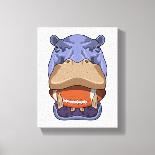 Toile Hippo à Football Sports (Recto)