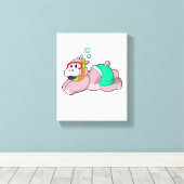 Toile Hippo à la plongée avec tuba (Insitu (Plancher de Bois))