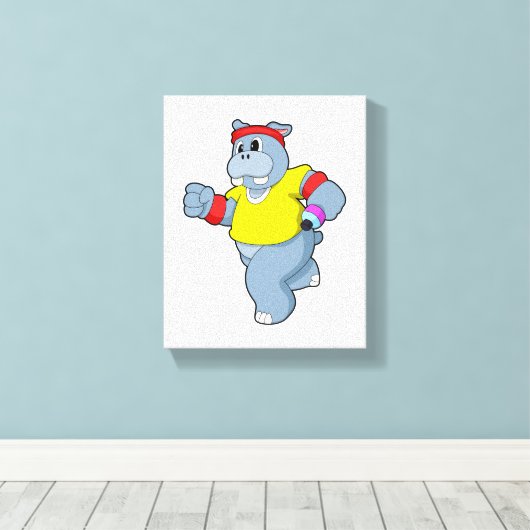 Toile Hippo à l'exécution (Insitu (Plancher de Bois))