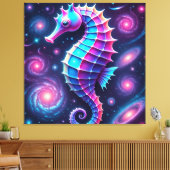 Toile Hippocampe Cosmique Coloré (Insitu(Salon))