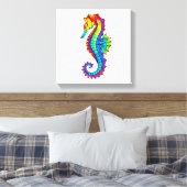 Toile Hippocampe polygonal arc-en-ciel (Insitu(Chambre))