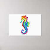 Toile Hippocampe polygonal arc-en-ciel (Recto)