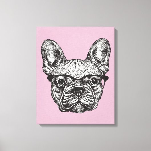 Toile Hipster Bulldog (Recto)