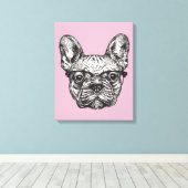 Toile Hipster Bulldog (Insitu (Plancher de Bois))