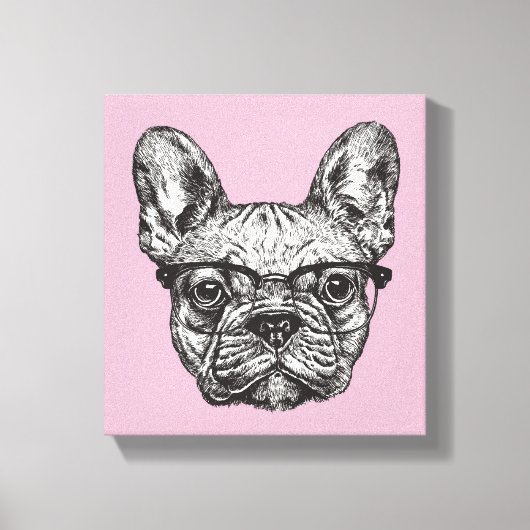 Toile Hipster Bulldog (Recto)