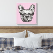 Toile Hipster Bulldog (Insitu(Chambre))