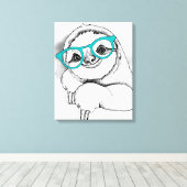 Toile Hipster Sloth (Insitu (Plancher de Bois))