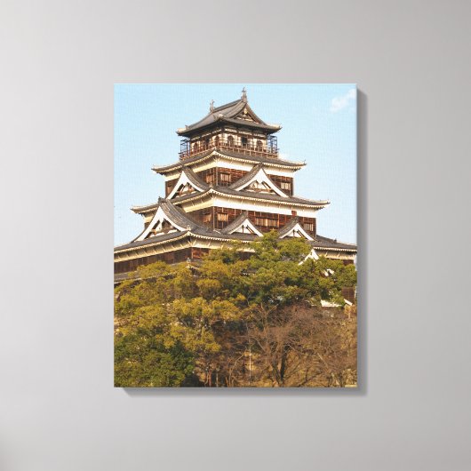 Toile Hiroshima Castle 広 島 城, Hiroshima, Japon (Recto)