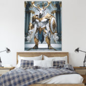Toile Hirsch Krieger Mythologie Wächterfigur (Insitu(Chambre))