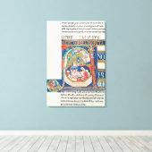 Toile Historié initial 'A' montrant Daniel (Insitu (Plancher de Bois))