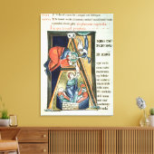 Toile Historié initial 'A' représentant Daniel (Insitu(Salon))