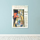 Toile Historié initial 'A' représentant Daniel (Insitu (Plancher de Bois))